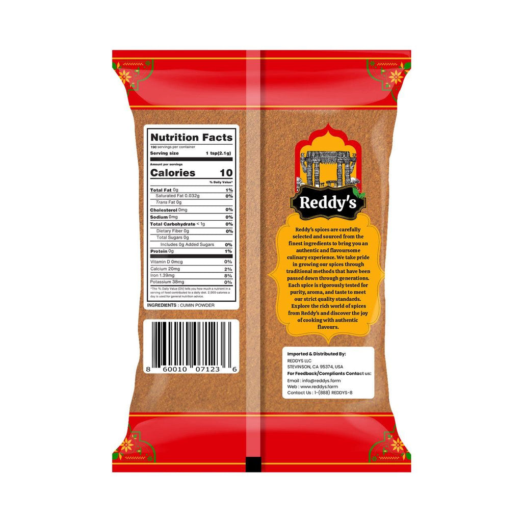 Reddy's All-Natural Dried Cumin Powder 14 OZ / 400 GM - Reddy's