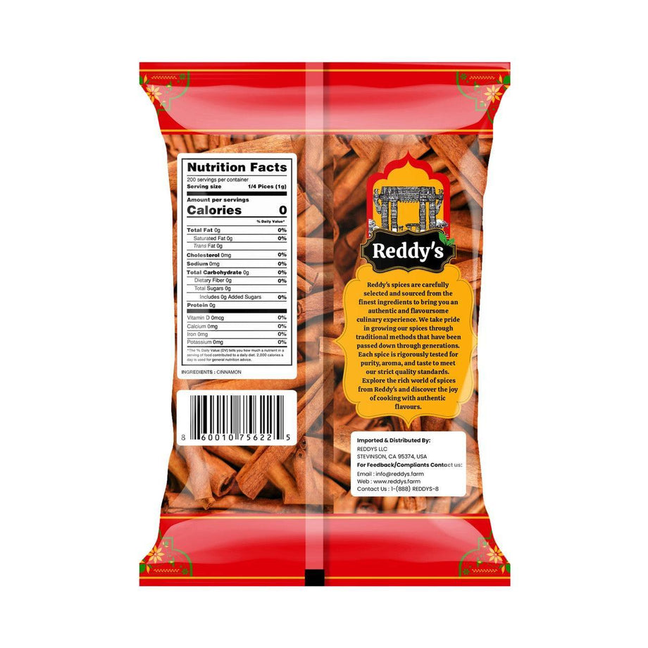 Reddy's Cinnamon Sticks 200 GM – Sweet, Pure & Aromatic Spice