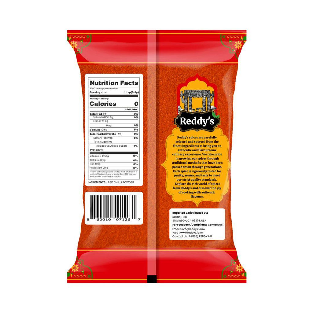 Reddy's Red Chilli Powder - 2.2 Lbs / 1 Kg - Reddy's