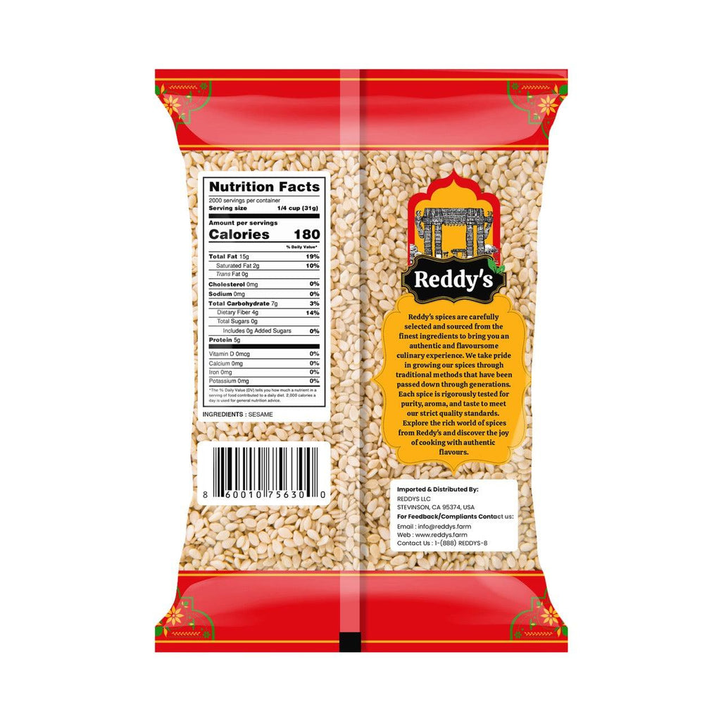 Reddy's Sesame Seeds White 14 OZ / 400 GM - Reddy's