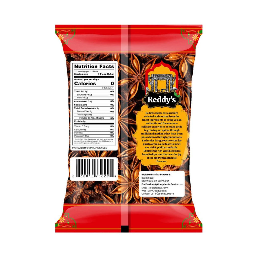 Reddy's Star Anise 3.5 OZ / 100 GM - Reddy's