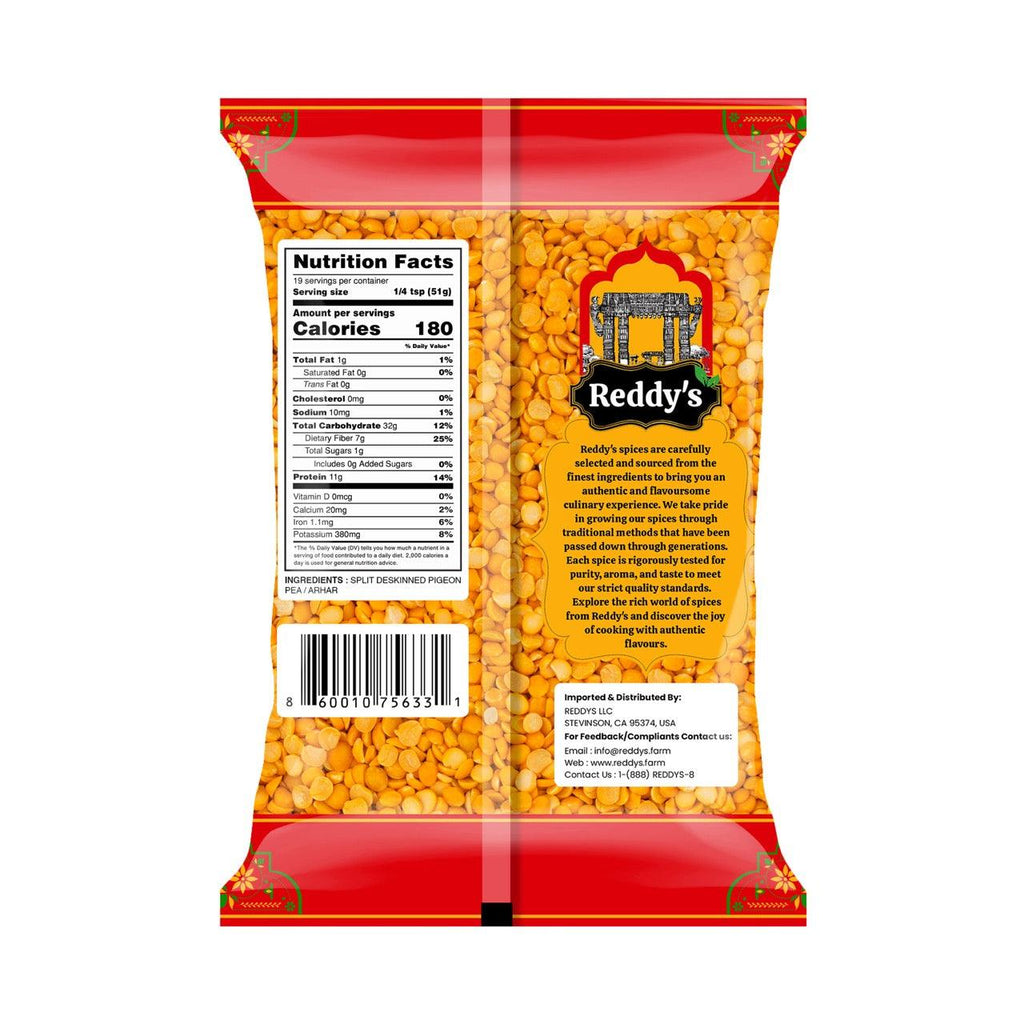 Reddy's Toor Dal 2.2 Lb / 1 Kg - Reddy's