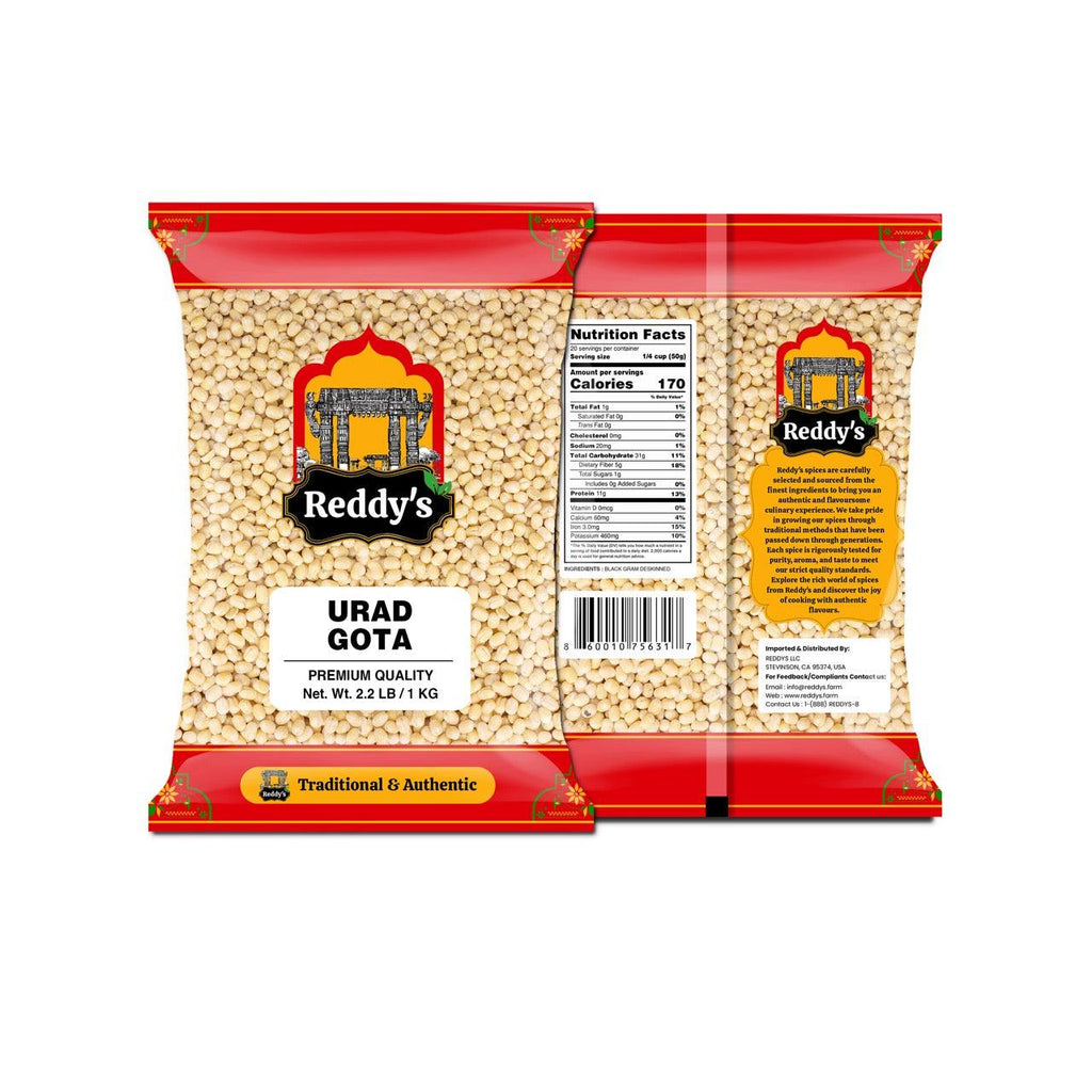 Reddy's Urad Gota 2.2 Lb / 1 Kg - Reddy's